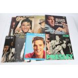 A collection of approx. 10 Elvis Presley LPs to include Elvis In Concert ( PL 02587(2) )