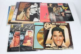 A collection of approx. 10 Elvis Presley LPs to include Moody Blue ( PL 12428 )