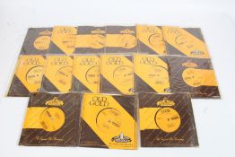14x Elvis Presley singles on Old Gold label.