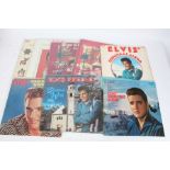 A collection of approx. 10 Elvis Presley LPs to include Elvis' Christmas Album ( PL85486 ) MB