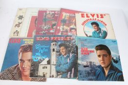 A collection of approx. 10 Elvis Presley LPs to include Elvis' Christmas Album ( PL85486 ) MB