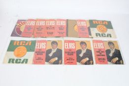 A collection of approx. 12 Elvis Presley 1970s singles