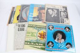 A collection of approx. 10 Elvis Presley LPs (unofficial releases)