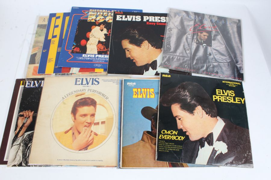 A collection of approx. 10 Elvis Presley LPs to include Historia De La Musica Rock ( ECPL-3062 )