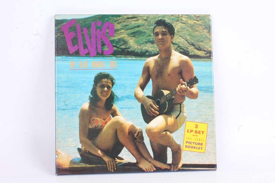 Elvis Presley – The Blue Hawaii Box 3LP Set (BPM 501-A, Laurel, unofficial release, with picture