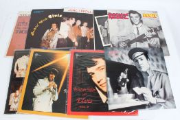 A collection of approx. 10 Elvis Presley LPs (unofficial releases)