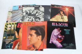A collection of approx. 10 Elvis Presley LPs to include Suspicious Minds ( CDSV 1206 )
