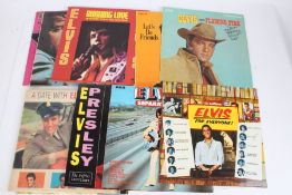 A collection of approx. 10 Elvis Presley LPs to include Let's Be Friends ( INTS 1103 )
