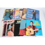 A collection of approx. 10 Elvis Presley LPs to include Elvis In Nashville ( 8468-1-R )