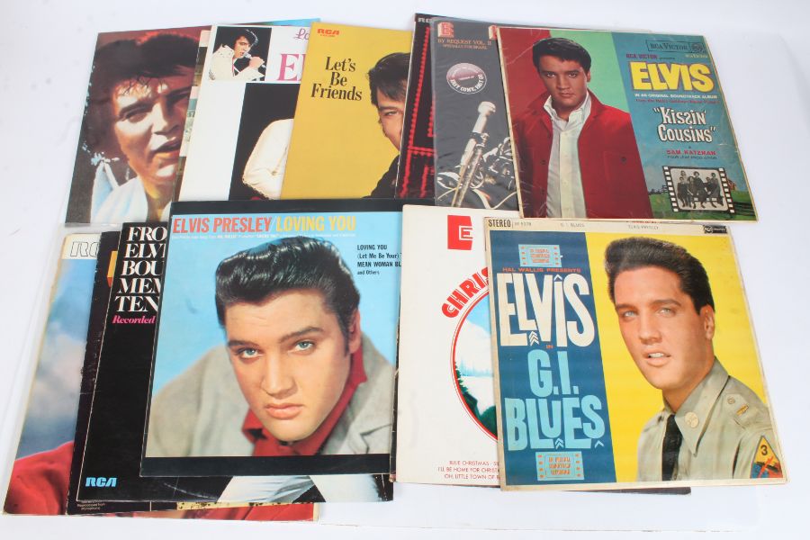 A collection of approx. 10 Elvis Presley LPs to include "Kissin' Cousins" ( RD-7645 )