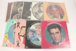 A collection of approx. 10 Elvis Presley LPs (unofficial releases)