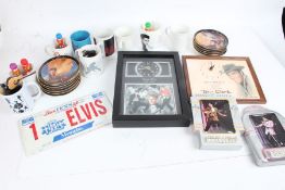 Elvis Presley memorabilia to include Bradford Exchange plates from the "Remembering Elvis"