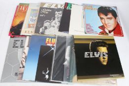 A collection of approx. 15 Elvis Presley LPs and 12" singles to include Moody Blue ( 88985446191 )