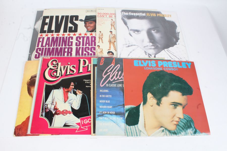 A collection of approx. 10 Elvis Presley LPs to include The Essential Elvis Presley ( 8875150731 )