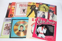 A collection of approx. 10 Elvis Presley LPs to include I Got Lucky ( CDS 1154 )