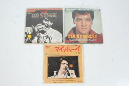 3x Elvis Presley Japanese singles - Can't Help Falling In Love / Elvis On Stage / My Boy