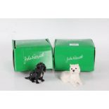 Two Beswick porcelain dogs, Cocker Spaniel pup, and a Westie, both boxed (2)