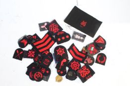 Collection of Sea Cadet Corps embroidered badges, together with two S.C.C Southern Area sports