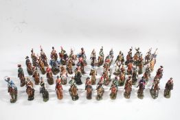Large Collection of Del Prado cast figures, mostly Napoleonic cavalry to include French Camel Corps,