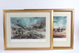 Collection of military related limited edition prints to include Royal Doulton David Cartwright "