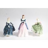 Three Royal Doulton figurines, 'Fragrance', 'Maxine', and 'Michele' (3)