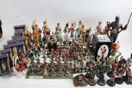 Collection of mostly soldier figurines to include Britains etc to include Napoleonic examples (Qty)