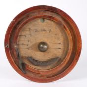 Late 19th Century French bagatelle board, the circular board set with nails and recesses with