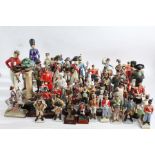 Collection of various porcelain model soldiers (qty)