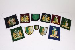 Collection of Bullion and cloth NDLB (National Dock Labour Board) badges, (qty)