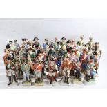 Collection of porcelain model soldiers (qty)
