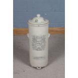 Doulton stoneware improved germ intercepting filter, with lid, 75cm tall