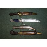 Collection of ornamental knives, (4)