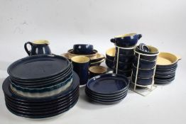 Quantity of Denby blue glazed dinner and tea ware (qty)