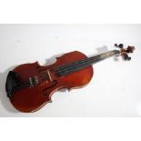 Early 20th Century violin, 56cm long
