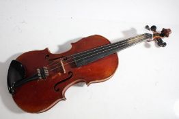 Early 20th Century violin, 56cm long