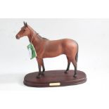 Royal Doulton model 'Arkle', on wooden base, boxed, 28cm long