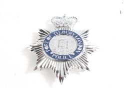 Port of Tilbury Police helmet plate