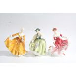 Three Royal Doulton figurines, 'Buttercup', 'My Best Friend', and 'Kirsty' (3)