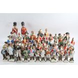 Collection of porcelain model soldiers, many Napoleonic examples (qty)