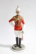 Michael Sutty 1937-2003, limited edition porcelain figure titled "Governors Bodyguard' Madras"
