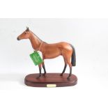 Royal Doulton model 'Red Rum', on wooden base, boxed, 30cm long