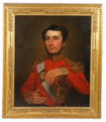 R. A Clark (British 1791-1883) A portrait of a Military officer of the 57th Regiment, (West