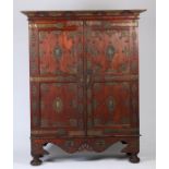 An 18th Century padouk wood VOC Dutch (United East India Company) ‘flat pack’ cupboard, with VOC
