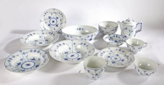 A good quantity of Royal Copenhagen blue & white 'Flowering Onion' pattern porcelain table wares,
