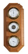 Robert 'Mouseman' Thompson,  oak Barometer, Hygrometer and Thermometer (each dial stamped Barigo)