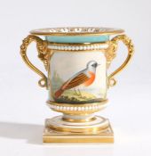 A 19th Century Barr Flight & Barr Worcester spill vase, the urn shaped vas with a gilt swag edge