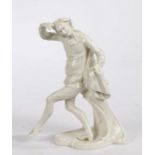 Nymphenburg Blanc De Chine, Franz Anton Bustelli, Comedia Dell Arte figure of Scaramouche, 18th