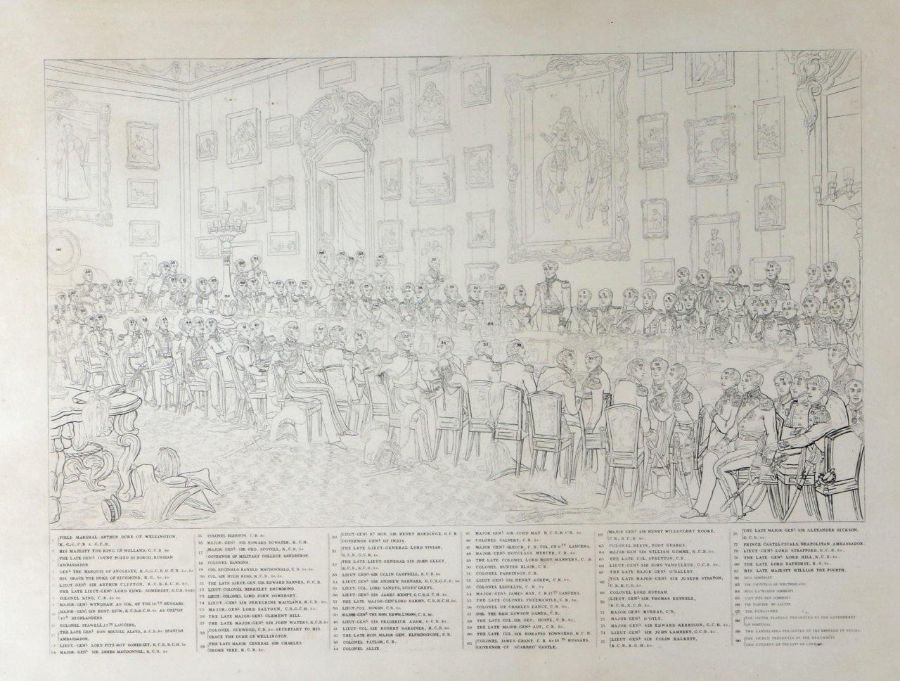 After William Salter (British, 1804-1875) 'The Waterloo Banquet at Apsley House, 1836' engraving - Image 2 of 2