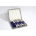 Five George V silver teaspoons, Sheffield 1919, maker William Hutton & Sons Ltd. with old English
