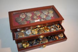 54 modern pocket watches, to include hunter and open face examples, with gilt and stainless steel